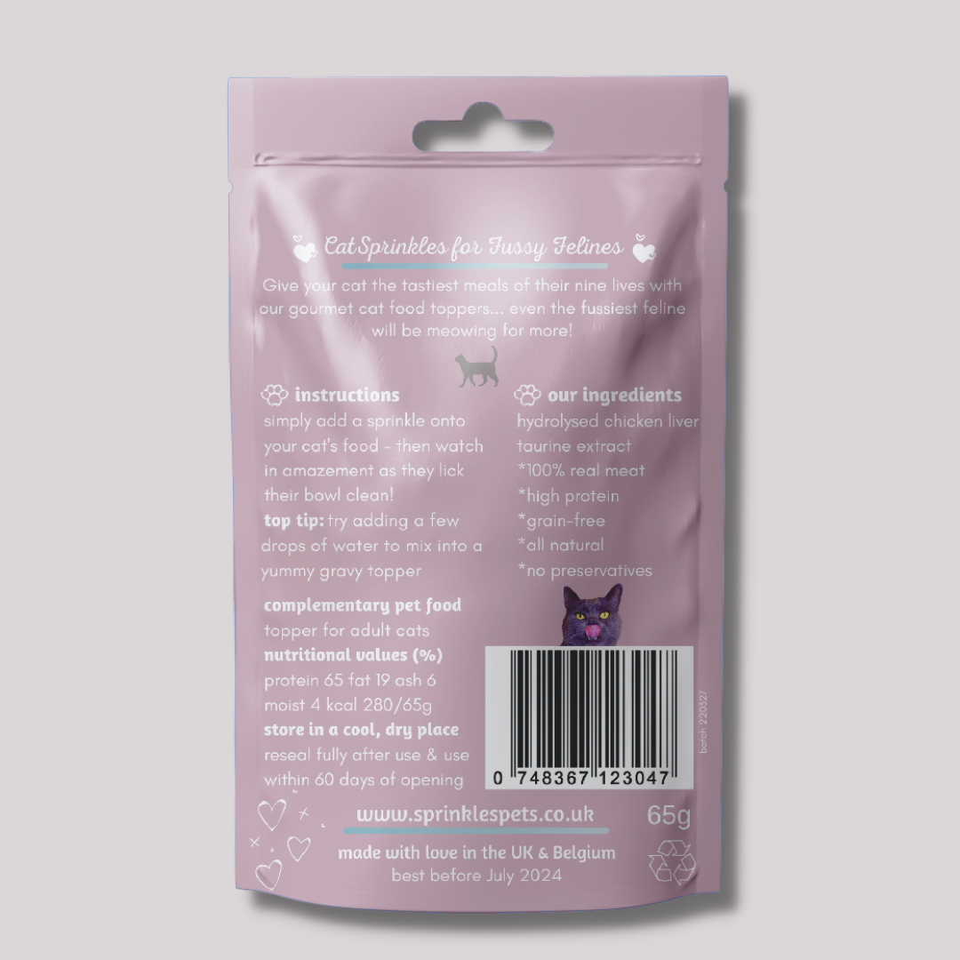 Cat Sprinkles Chicken Liver Food Topper