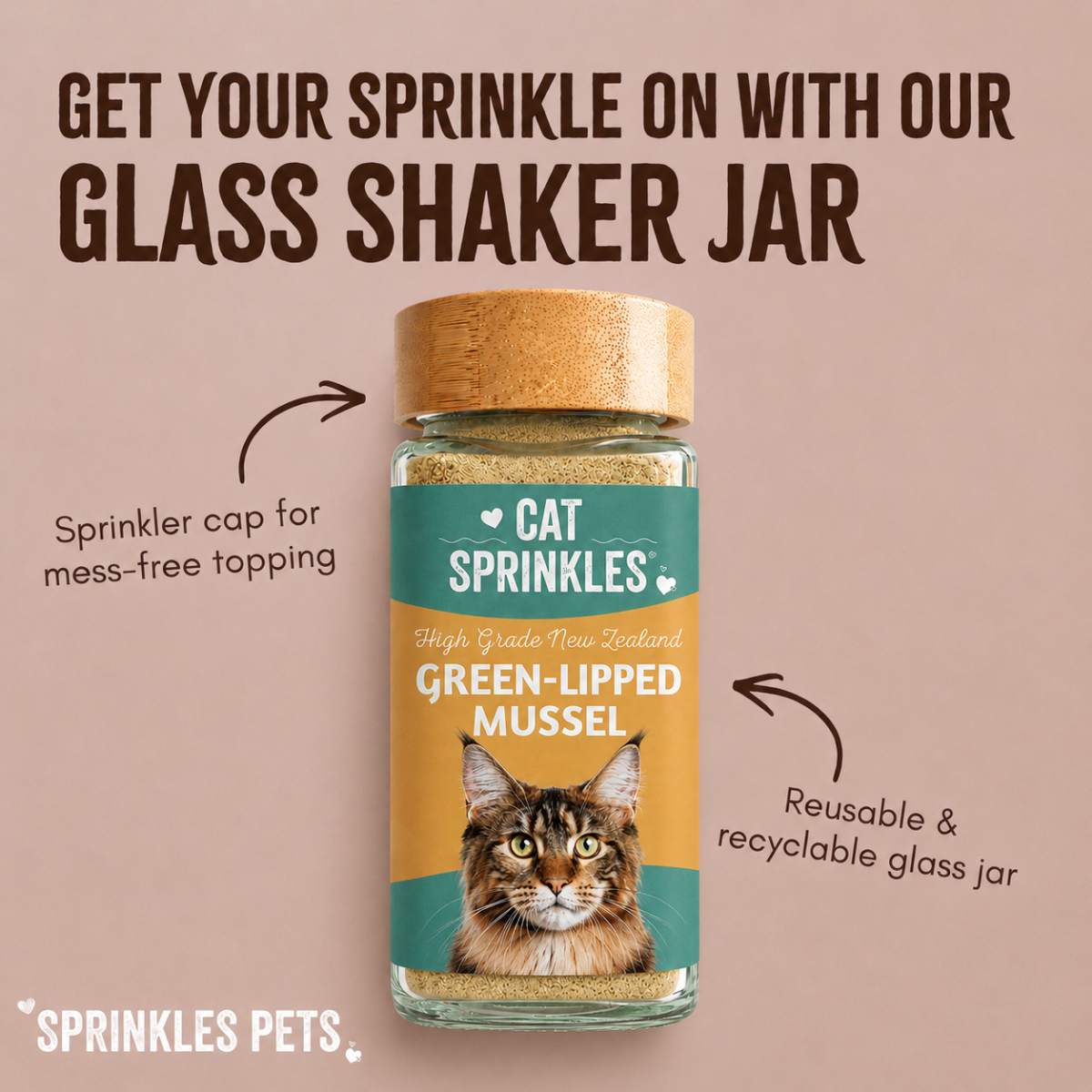 CatSprinkles Pure Green Lipped Mussel