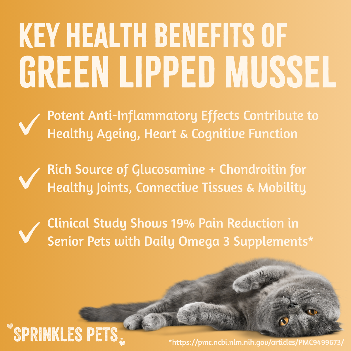 CatSprinkles Pure Green Lipped Mussel