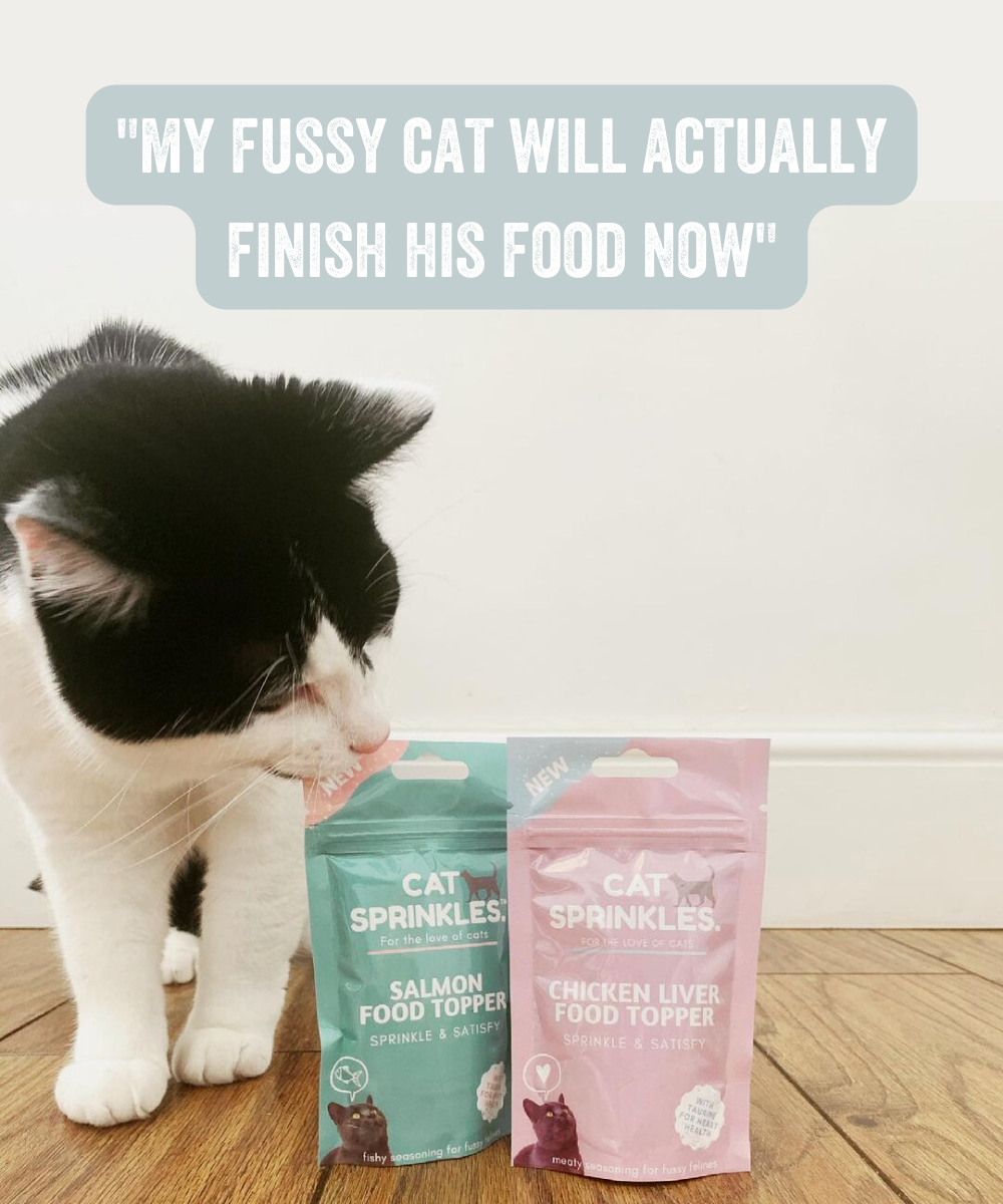 Cat Food Topper for Fussy Cats CatSprinkles Salmon Flavour